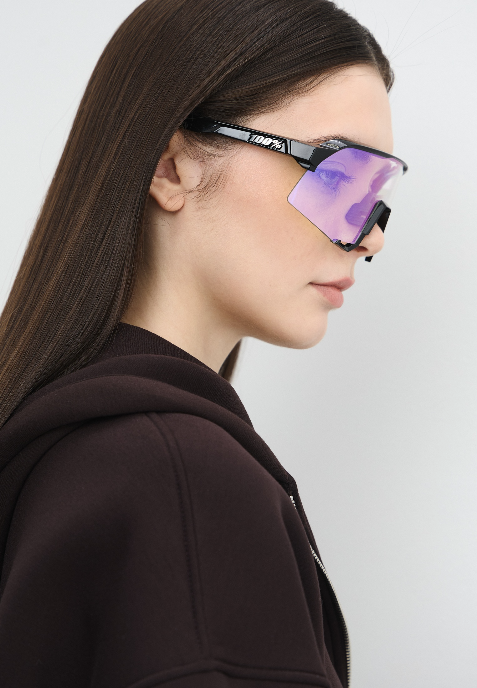 Купить Спортивные очки с диоптриями 100% S3 - Gloss Black - Purple Mirror Photochromic, rx-056/60005-00050 7ft.ru в интернет магазине Семь Футов