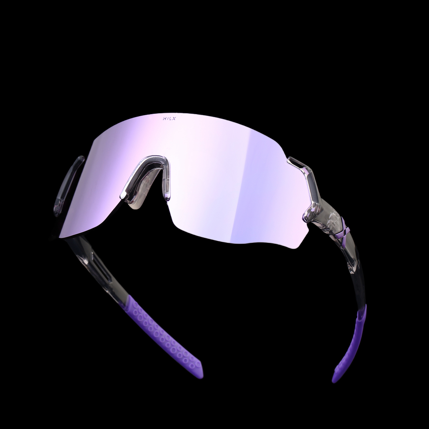 Купить Спортивные очки с диоптриями HILX Savage (L) Shiny Crystal Grey Purple / Purple Lens, rx-562/hsa00416-sv4pr15 7ft.ru в интернет магазине Семь Футов