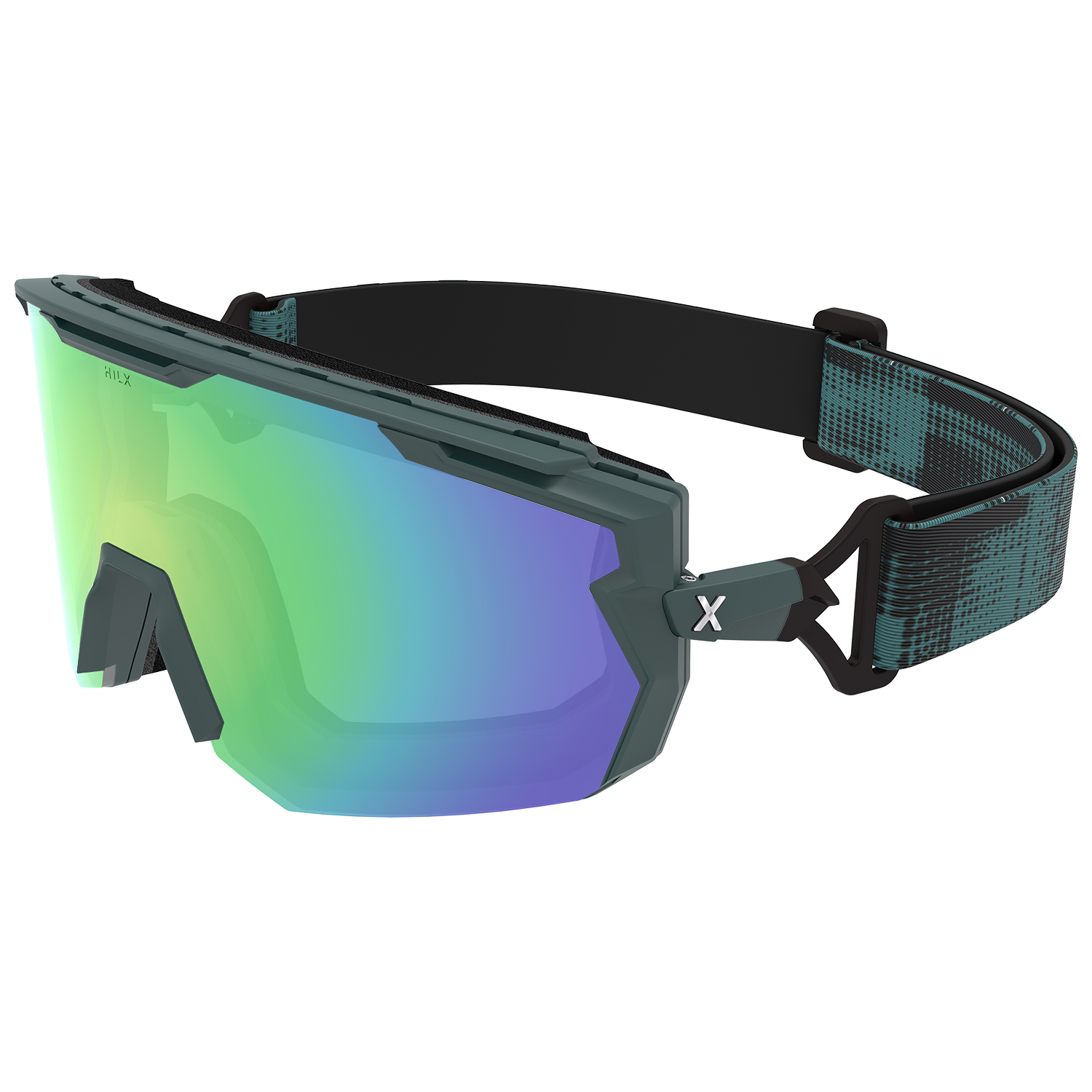 Купить Спортивные очки с диоптриями HILX Samurai / Matt Solid Seaweed Green / Green Polarized Lens + Clear Lens, rx-738/hsm03902-smpgn5 7ft.ru в интернет магазине Семь Футов