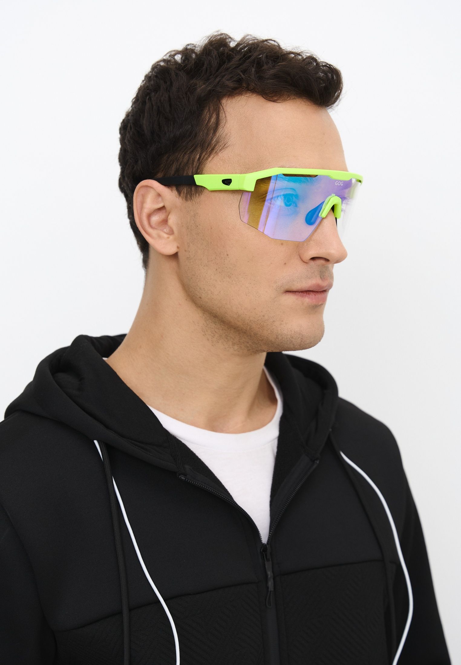 Купить Спортивные очки с диоптриями GOG Argo С / Matt Neon Green-Black / Photochromic Green Lens, rx-023/e507-5c 7ft.ru в интернет магазине Семь Футов