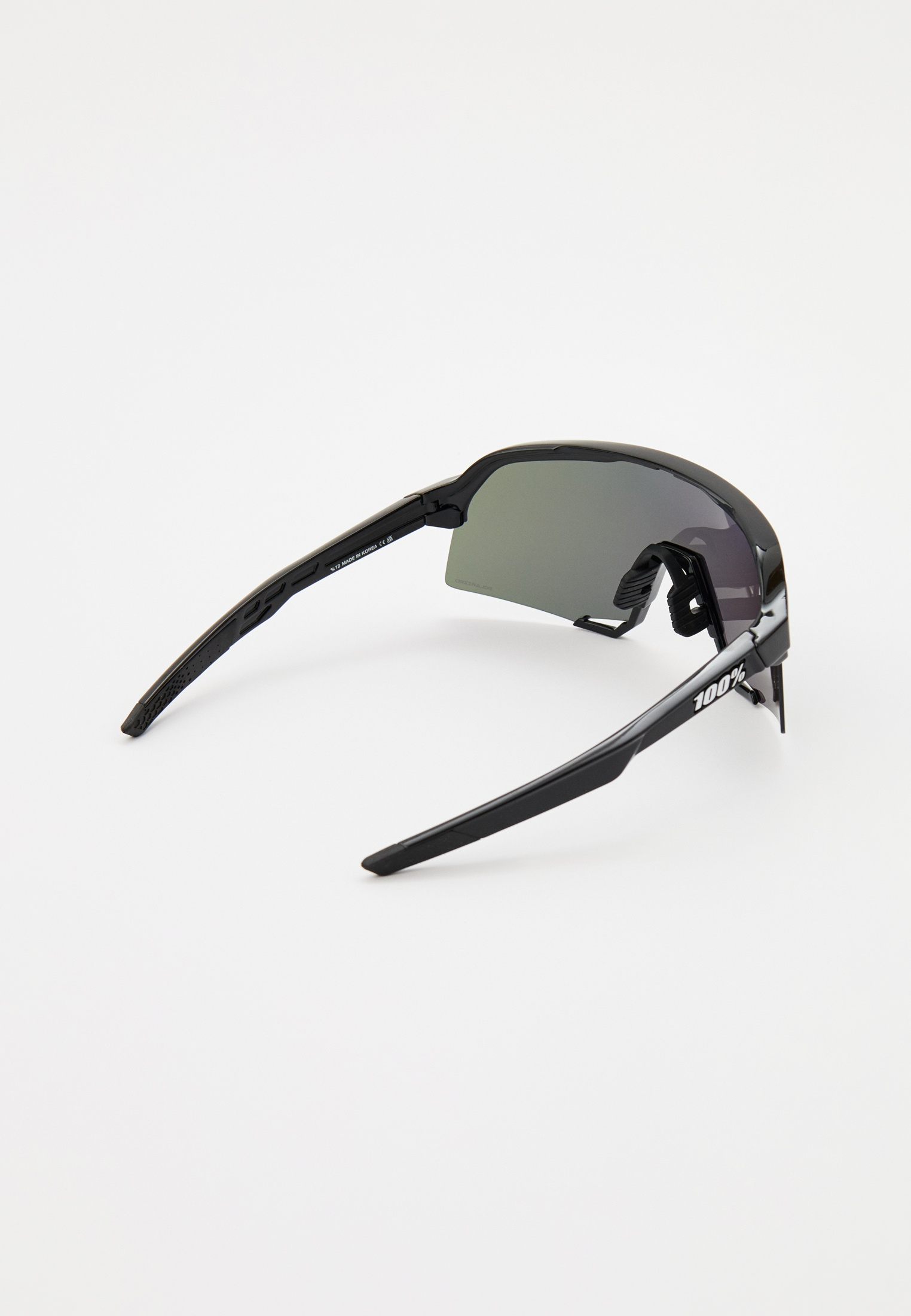 Купить Спортивные очки с диоптриями 100% S3 Polished Black - HiPER Lavender Mirror Polarized Lens, rx-056/60005-00043 7ft.ru в интернет магазине Семь Футов