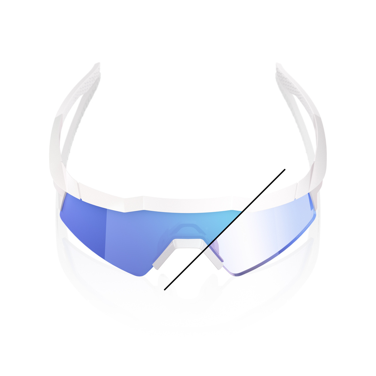 Купить Спортивные очки 100% SPEEDCRAFT SL LE Bastille / Pearl White Glitter / Blue Mirror Photochromic Lens, 60008-00022 7ft.ru в интернет магазине Семь Футов