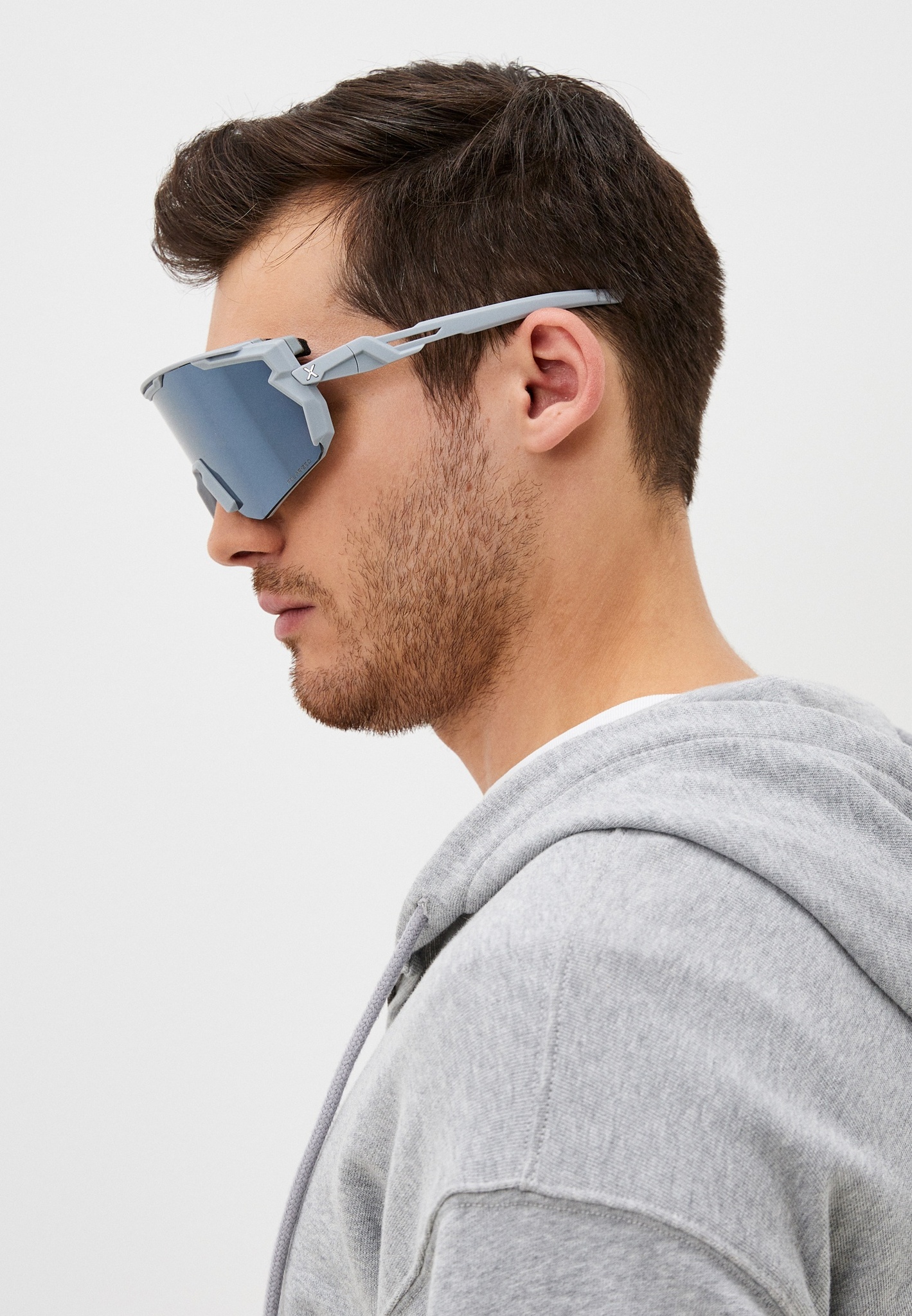 Купить Спортивные очки с диоптриями HILX Samurai / Matt Solid Grey / Black Mirror Polarized Lens + Clear Lens, rx-738/hsm03903-smpbk2 7ft.ru в интернет магазине Семь Футов