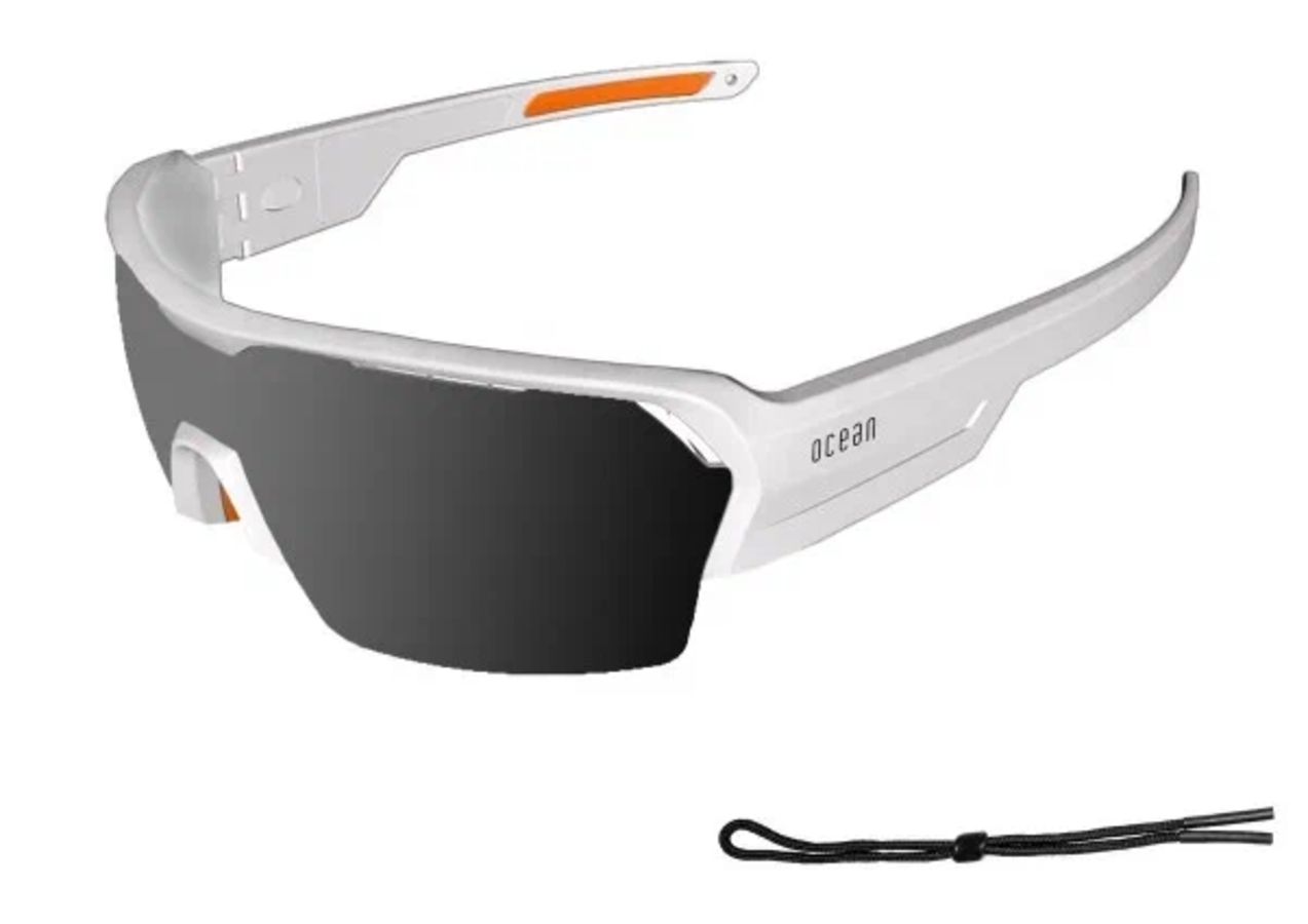 Купить Спортивные очки с диоптриями OCEAN Race Matt White / Grey Polarized lenses, rx-687/3800.2x 7ft.ru в интернет магазине Семь Футов