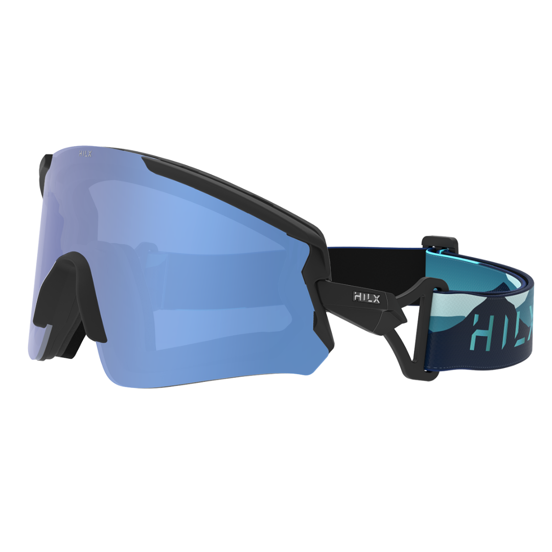 Купить Спортивные очки HILX Ronin Matt Black / Blue Polarized Lens, hrn02203-rnbl3 7ft.ru в интернет магазине Семь Футов