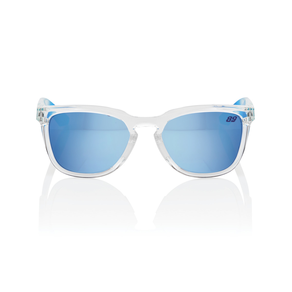 Купить Спортивные очки 100% HUDSON - Jorge Martin SE Polished Clear - HiPER Blue Multilayer Mirror Lens, 60027-00009 7ft.ru в интернет магазине Семь Футов