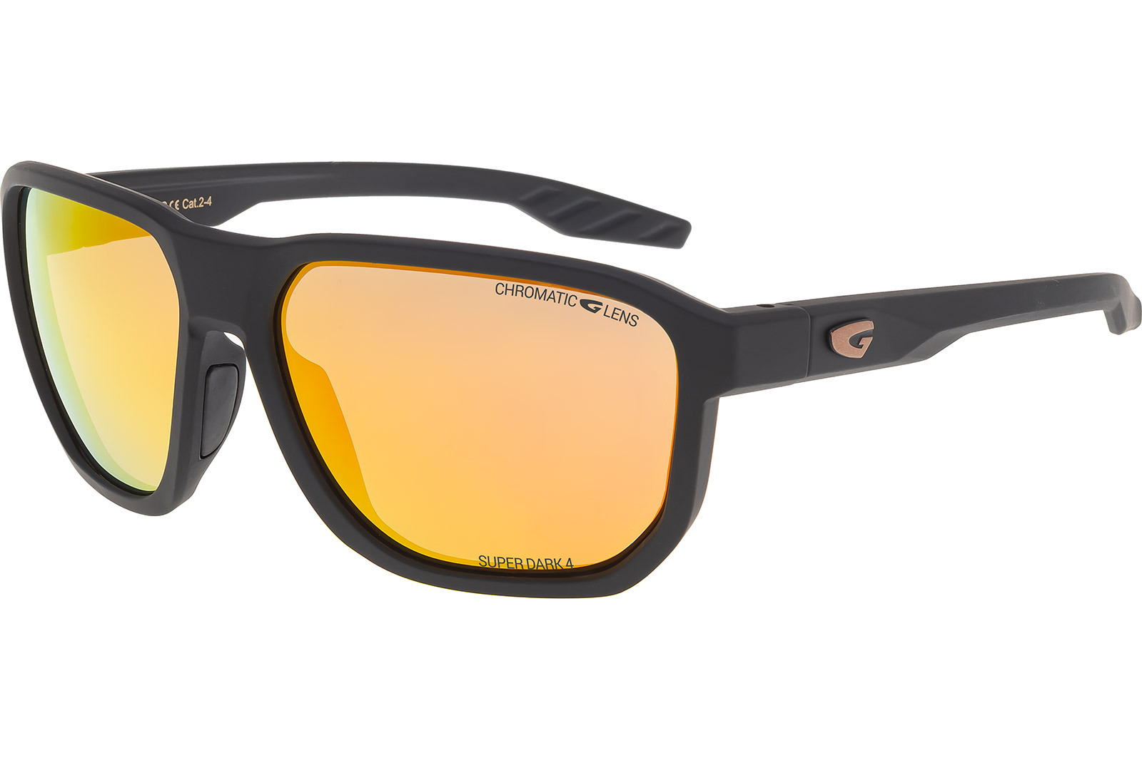 Купить Спортивные очки GOG Pamir / Matt Metallic Black/Black / Photochromic Reflex Gold, e460-1c 7ft.ru в интернет магазине Семь Футов
