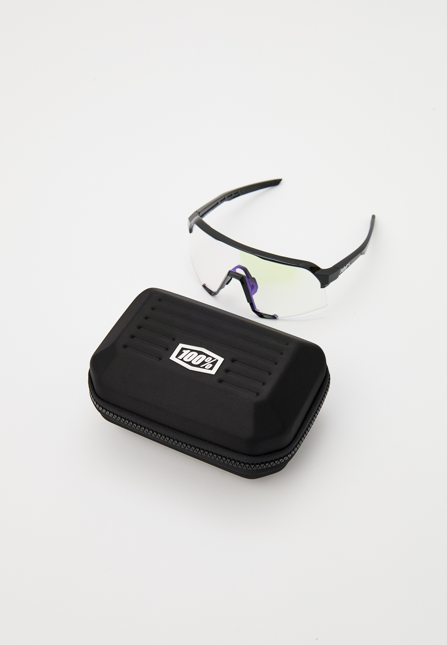 Купить Спортивные очки с диоптриями 100% S3 - Gloss Black - Purple Mirror Photochromic, rx-056/60005-00050 7ft.ru в интернет магазине Семь Футов