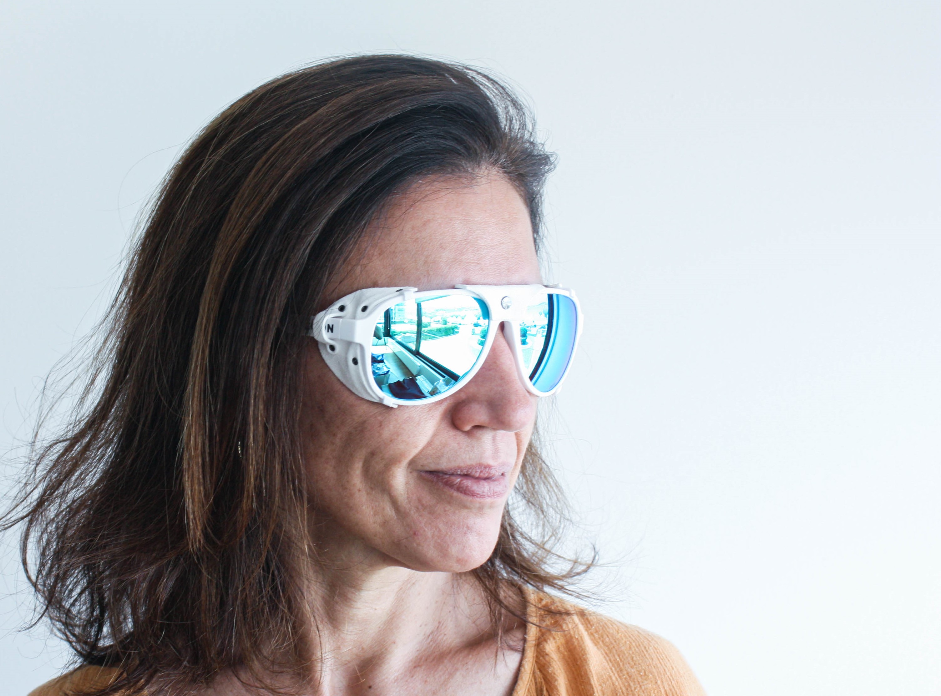 Купить Спортивные очки OCEAN Maui White / Revo Blue Polarized Lens, 088.3 7ft.ru в интернет магазине Семь Футов