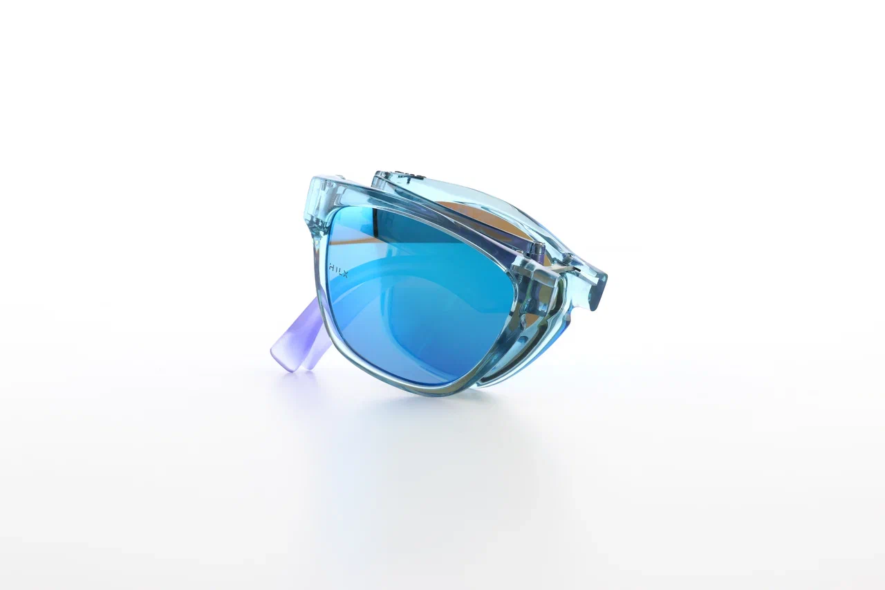 Купить Спортивные очки HILX Unfold Shiny Crystal Green / Blue Polarized Lens, huf01611-ufbl12 7ft.ru в интернет магазине Семь Футов