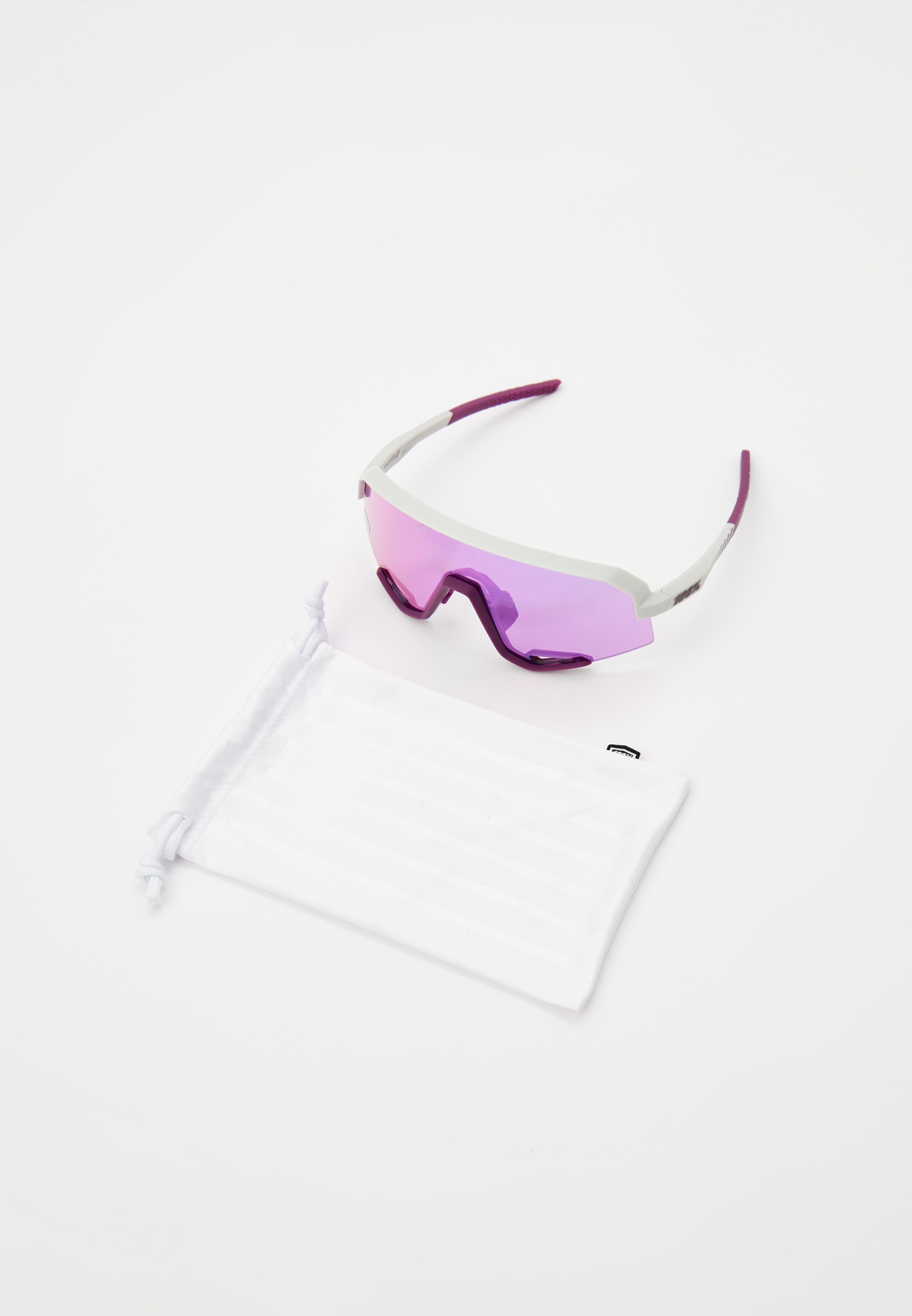 Купить Спортивные очки с диоптриями 100% SLENDALE Matte Chalk - Purple Mirror Lens, rx-018/60057-00015 7ft.ru в интернет магазине Семь Футов