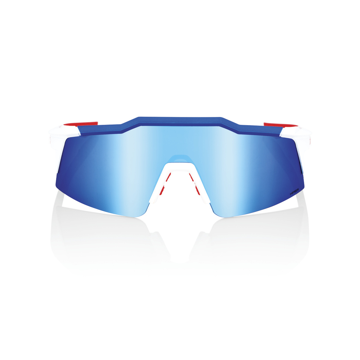 Купить Спортивные очки с диоптриями 100% Speedcraft SL / Total Energies Team Matte White/ / Metallic HiPER Blue ML Mirror Lens, rx-056/60008-00012 7ft.ru в интернет магазине Семь Футов