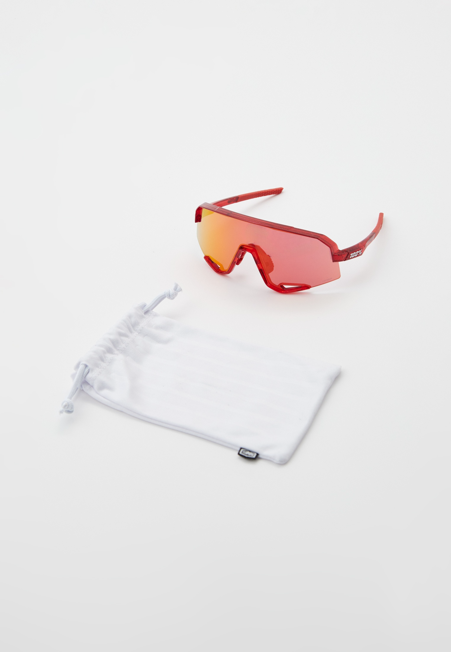 Купить Спортивные очки с диоптриями 100% SLENDALE Campari Translucent Red - HiPER Fire Red Mirror Lens, rx-018/60057-00014 7ft.ru в интернет магазине Семь Футов