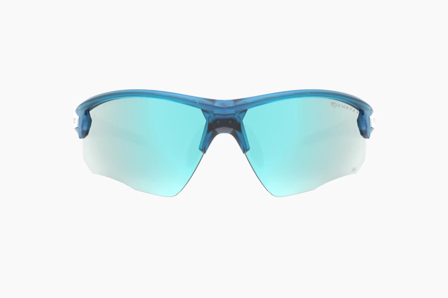 Купить Спортивные очки с диоптриями Demetz Pulsa 2  / Crystal Denim Blue / White Polarized Brown Mirror Ice Blue Cat.3, rx-337/pulsa24400kr74 7ft.ru в интернет магазине Семь Футов