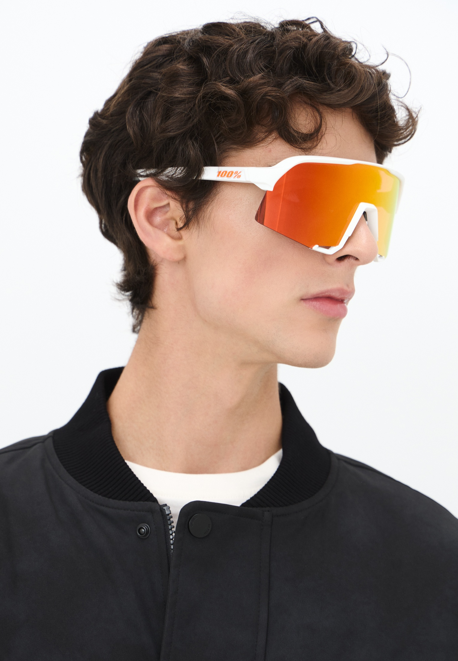 Купить Спортивные очки с диоптриями 100% S3 Soft Tact White - HiPER Red Mirror Lens, rx-056/60005-00009 7ft.ru в интернет магазине Семь Футов