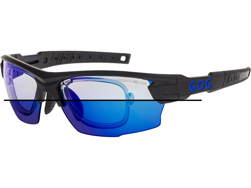 Купить Спортивные очки с диоптриями GOG Steno C / Matt Black / Photochromic Blue Lens, rx-910/e544-1c 7ft.ru в интернет магазине Семь Футов