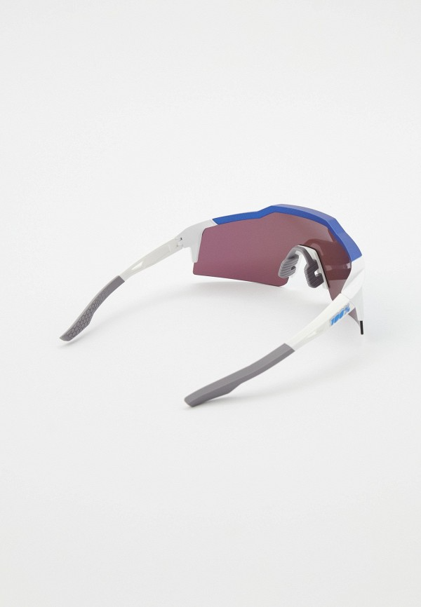 Купить Спортивные очки с диоптриями 100% Speedcraft SL / Matte White Metallic Blue / HiPER Blue Multilayer Mirror Lens, rx-056/60008-00003 7ft.ru в интернет магазине Семь Футов