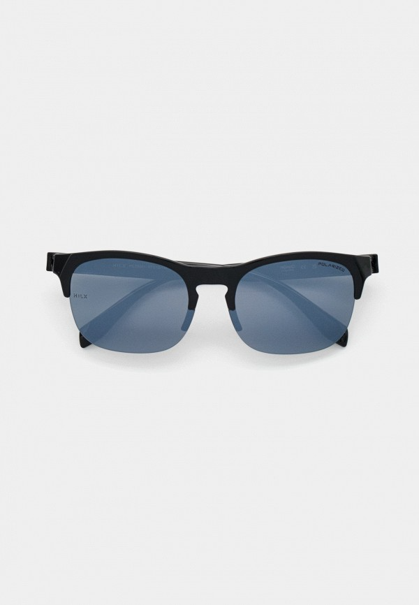 Купить Спортивные очки HILX Interloop Shiny Solid Black / Black Mirror Polarized Lens, hil05001-ilpbk13 7ft.ru в интернет магазине Семь Футов