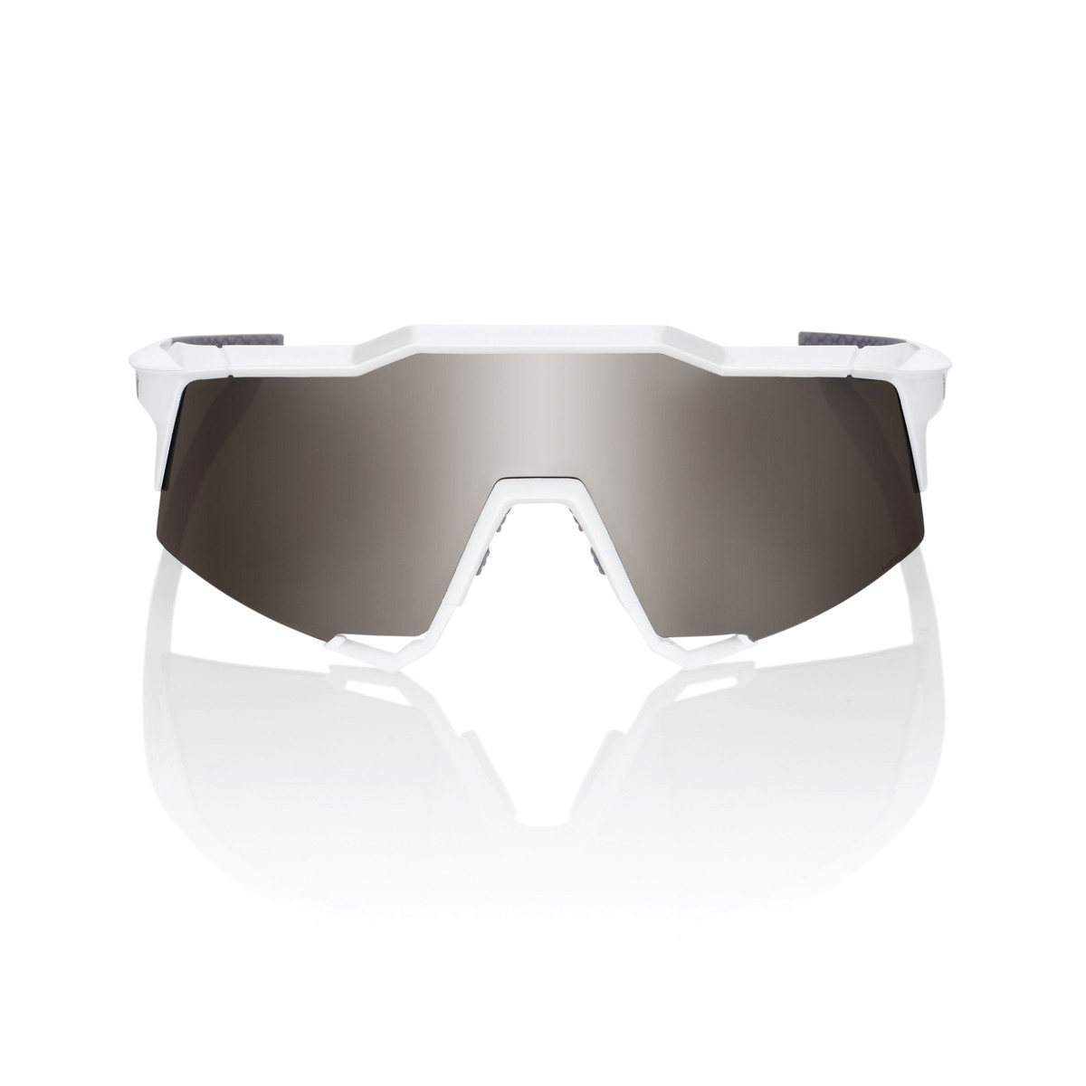 Купить Спортивные очки с диоптриями 100% Speedcraft / Matte White / HiPER Silver Mirror Lens, rx-056/60007-00006 7ft.ru в интернет магазине Семь Футов