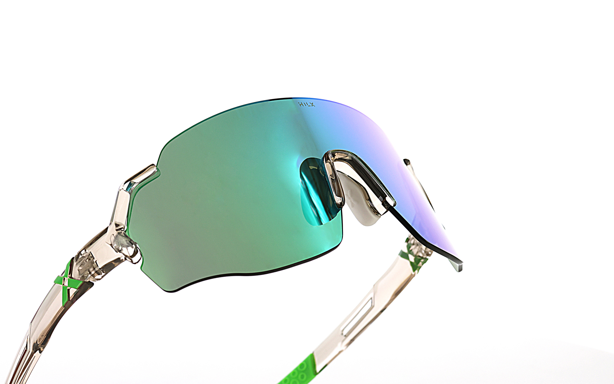 Купить Спортивные очки HILX Savage (L) Shiny Crystal Grey Green / Green Lens, hsa00417-sv4gn14 7ft.ru в интернет магазине Семь Футов