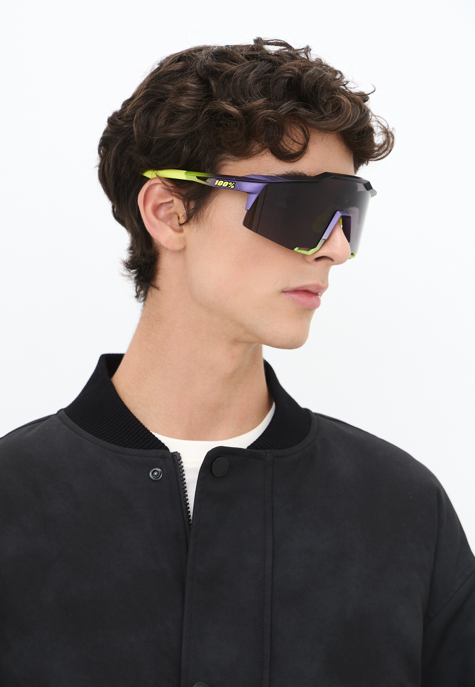 Купить Спортивные очки с диоптриями 100% SPEEDCRAFT - Matte Metallic Digital Brights - Dark Purple Lens - OS, rx-056/60007-00003 7ft.ru в интернет магазине Семь Футов
