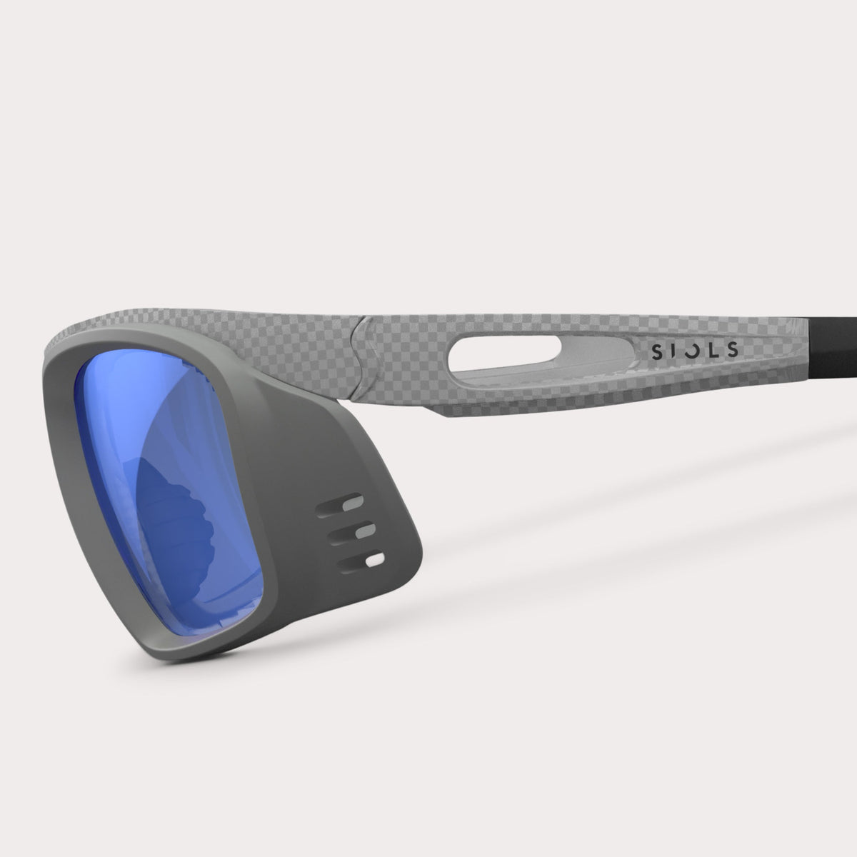Купить Спортивные очки c диоптриями Siols / Adapter Dark Pebble / Blue Mirror / Frame Carbon Silver, rx-072/4955-14-124 7ft.ru в интернет магазине Семь Футов