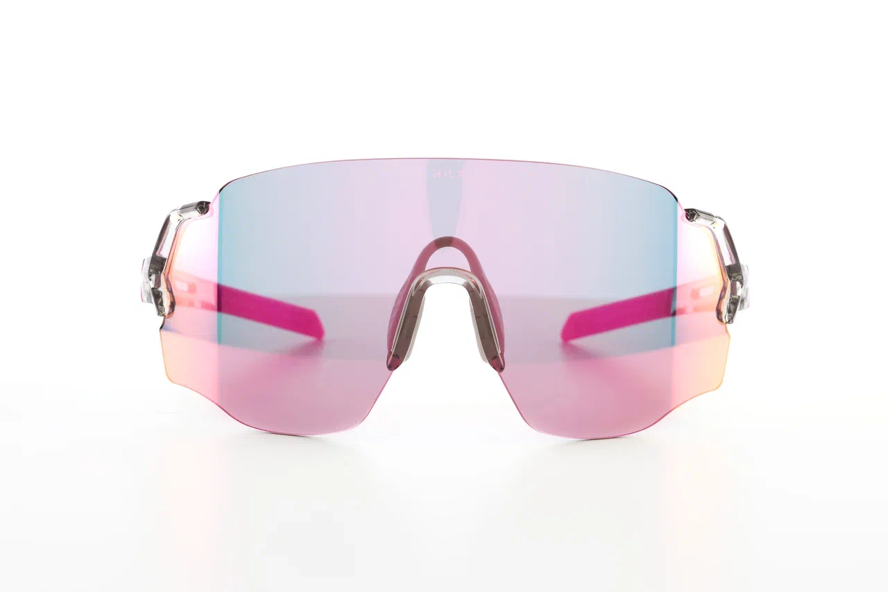 Купить Спортивные очки с диоптриями HILX Savage (L) Shiny Crystal Grey Pink / Pink Lens, rx-562/hsa00418-sv4pk16 7ft.ru в интернет магазине Семь Футов