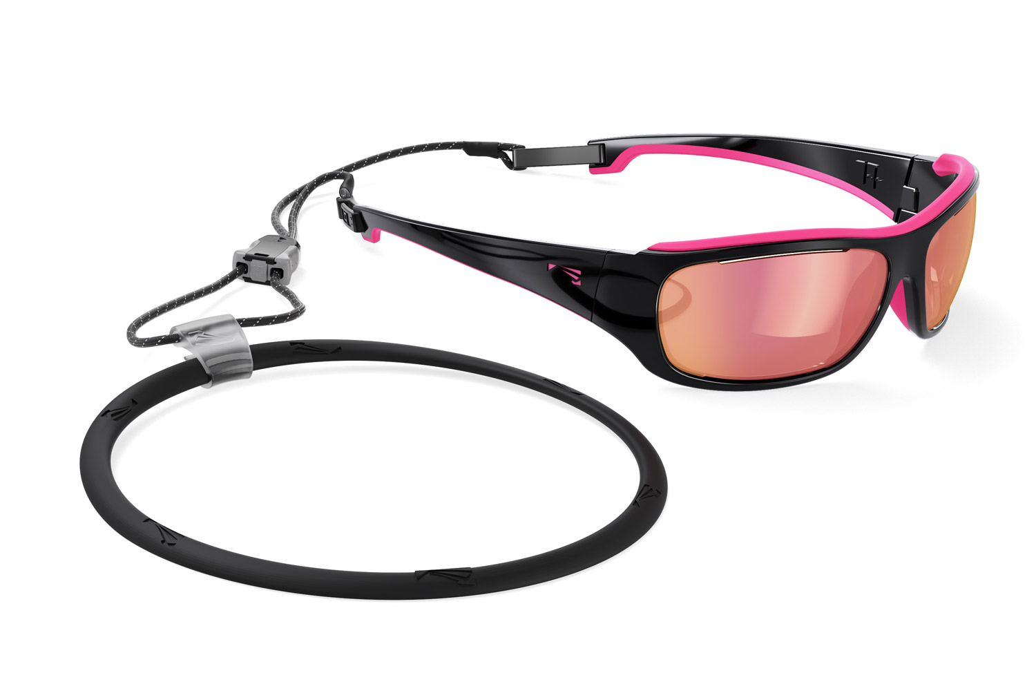 Купить Спортивные очки LiP Tide / Gloss Black - Pink Rubber / PC Polarized / Levante Series ML Pink Vermillion, 3270 7ft.ru в интернет магазине Семь Футов