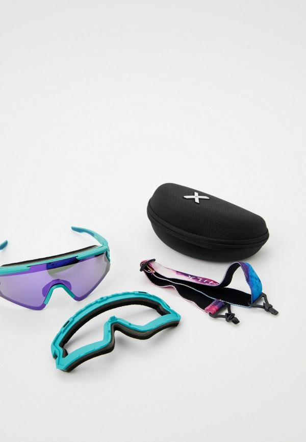 Купить Спортивные очки HILX Ronin Matt Aqua Green / Purple Polarized Lens, hrn02202-rnpr2 7ft.ru в интернет магазине Семь Футов