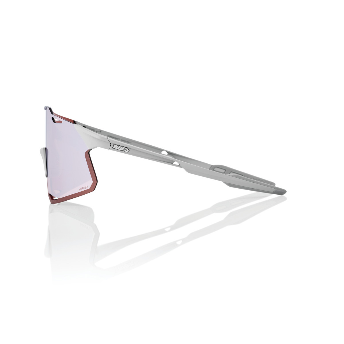 Купить Спортивные очки 100% Hypercraft / Matte Stone Grey / HiPER Crimson Silver Mirror Lens, 60000-00011 7ft.ru в интернет магазине Семь Футов