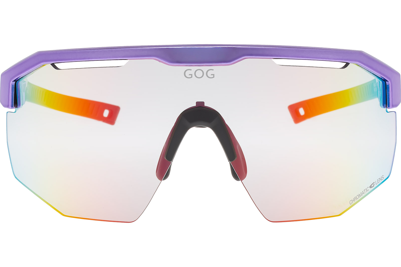 Купить Спортивные очки с диоптриями GOG Argo C / Metallic Purple/Black / Reflex Red, rx-023/e507-6c 7ft.ru в интернет магазине Семь Футов