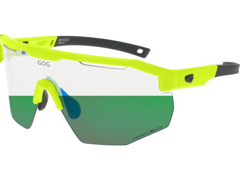 Купить Спортивные очки GOG Argo С / Matt Neon Green-Black / Photochromic Green Lens, e507-5c 7ft.ru в интернет магазине Семь Футов