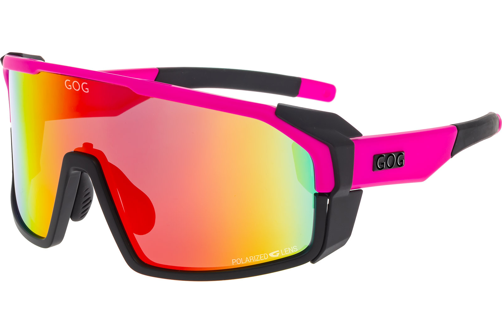 Купить Спортивные очки GOG Annapurna / Matt Neon Pink-Black / Polarized Red Lens, e490-3p 7ft.ru в интернет магазине Семь Футов
