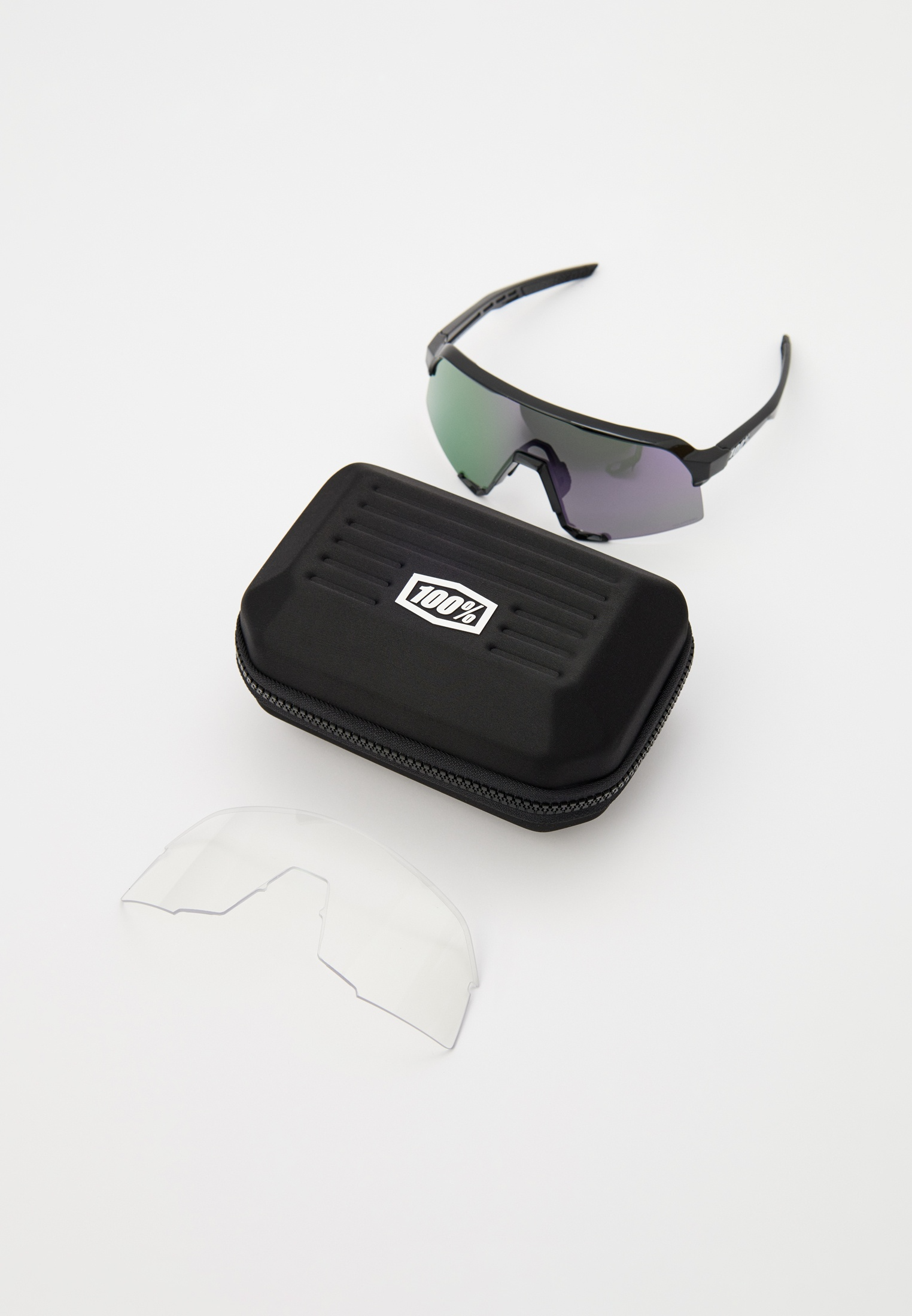 Купить Спортивные очки с диоптриями 100% S3 Polished Black - HiPER Lavender Mirror Polarized Lens, rx-056/60005-00043 7ft.ru в интернет магазине Семь Футов