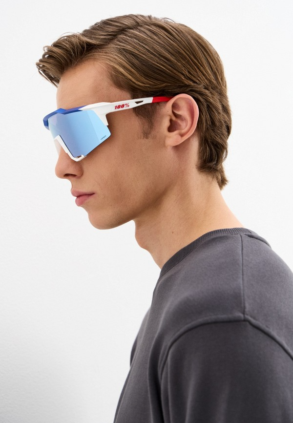Купить Спортивные очки с диоптриями 100% Speedcraft / TotalEnergies Team Matte White/ / Metallic Blue HiPER NL Mirror Lens, rx-056/60007-00021 7ft.ru в интернет магазине Семь Футов