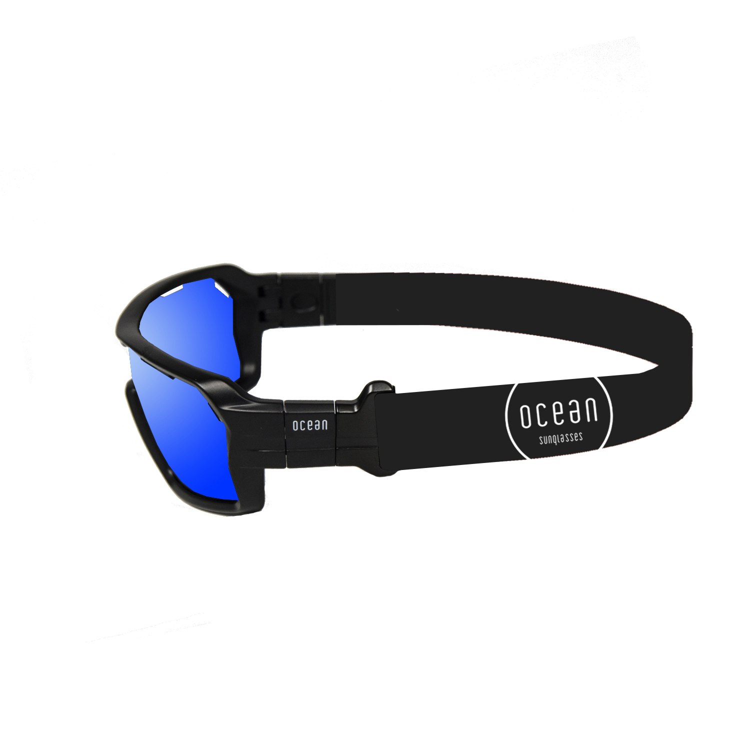 Купить Спортивные очки с диоптриями OCEAN Chameleon Matt Black / Revo Blue Polarized lenses, rx-687/3701.0 7ft.ru в интернет магазине Семь Футов