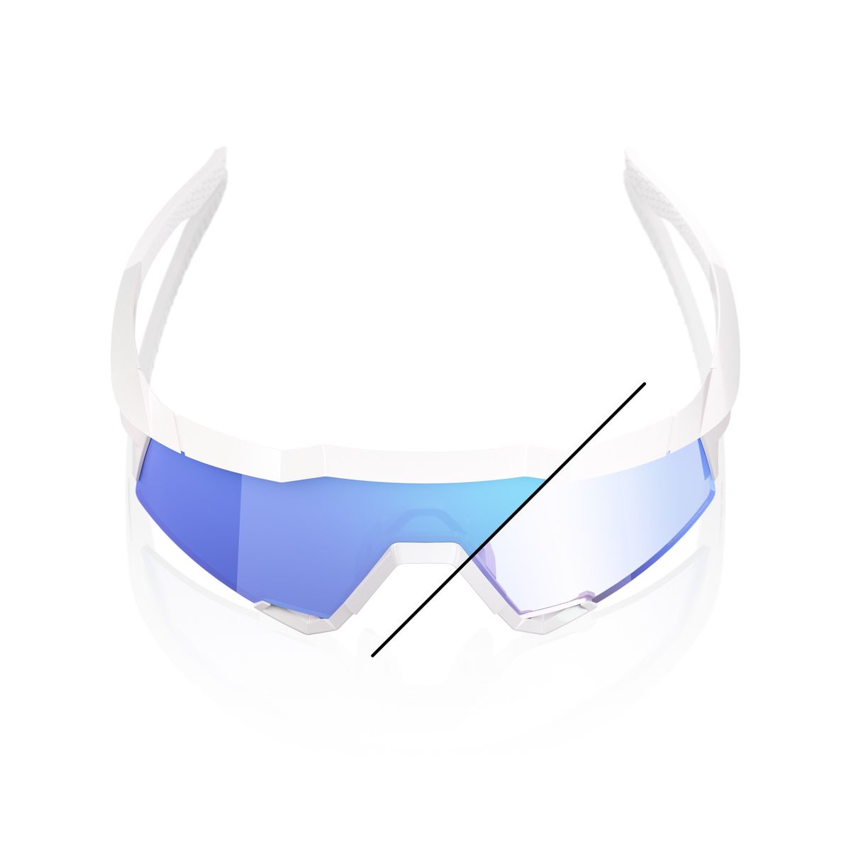 Купить Спортивные очки 100% SPEEDCRAFT LE Bastille - Pearl White Glitter - Blue Mirror Photochromic Lens, 60007-00038 7ft.ru в интернет магазине Семь Футов