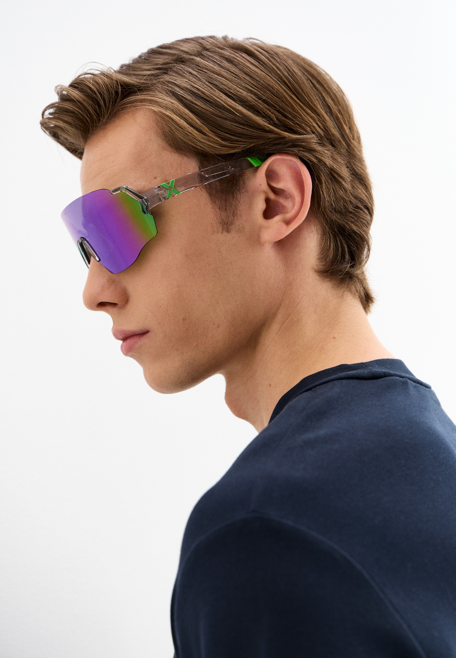 Купить Спортивные очки с диоптриями HILX Savage (L) Shiny Crystal Grey Green / Green Lens, rx-562/hsa00417-sv4gn14 7ft.ru в интернет магазине Семь Футов