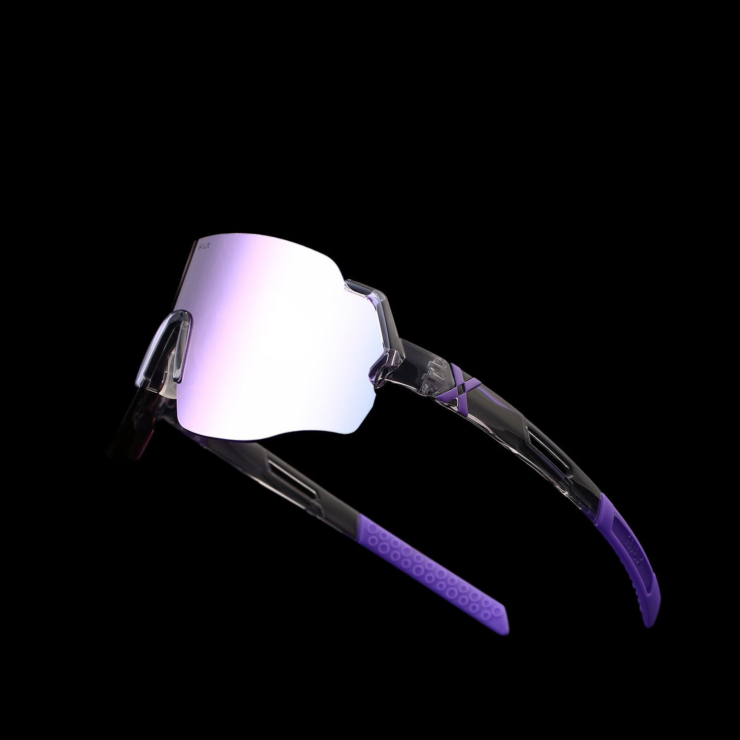 Купить Спортивные очки с диоптриями HILX Savage (L) Shiny Crystal Grey Purple / Purple Lens, rx-562/hsa00416-sv4pr15 7ft.ru в интернет магазине Семь Футов