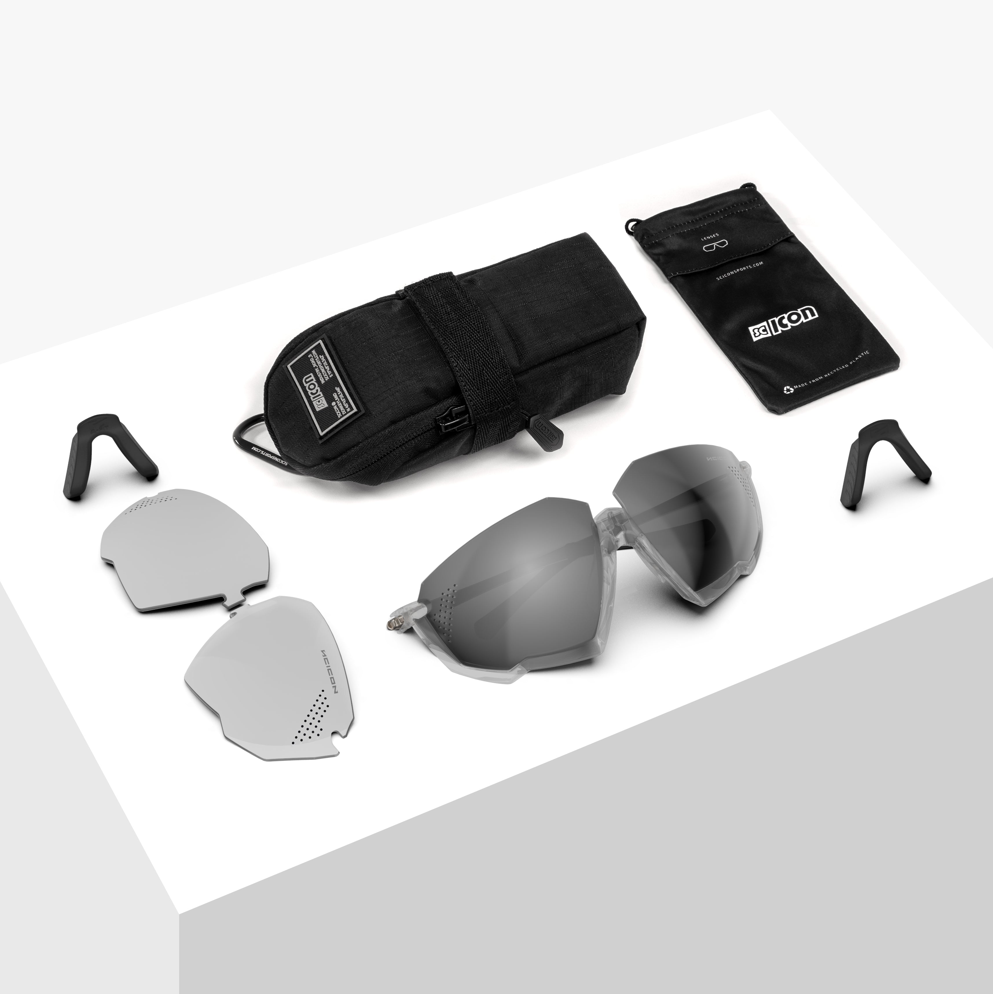 Купить Спортивные очки Scicon Aerojet Titanium Sunglasses Crystal Gloss Multi Mirror Silver + Rain Clear Lenses, ey400807 7ft.ru в интернет магазине Семь Футов