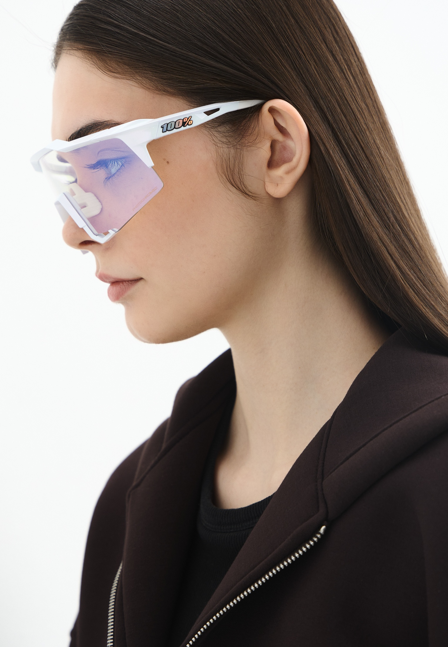 Купить Спортивные очки с диоптриями 100% SPEEDCRAFT LE Bastille - Pearl White Glitter - Blue Mirror Photochromic Lens, rx-056/60007-00038 7ft.ru в интернет магазине Семь Футов