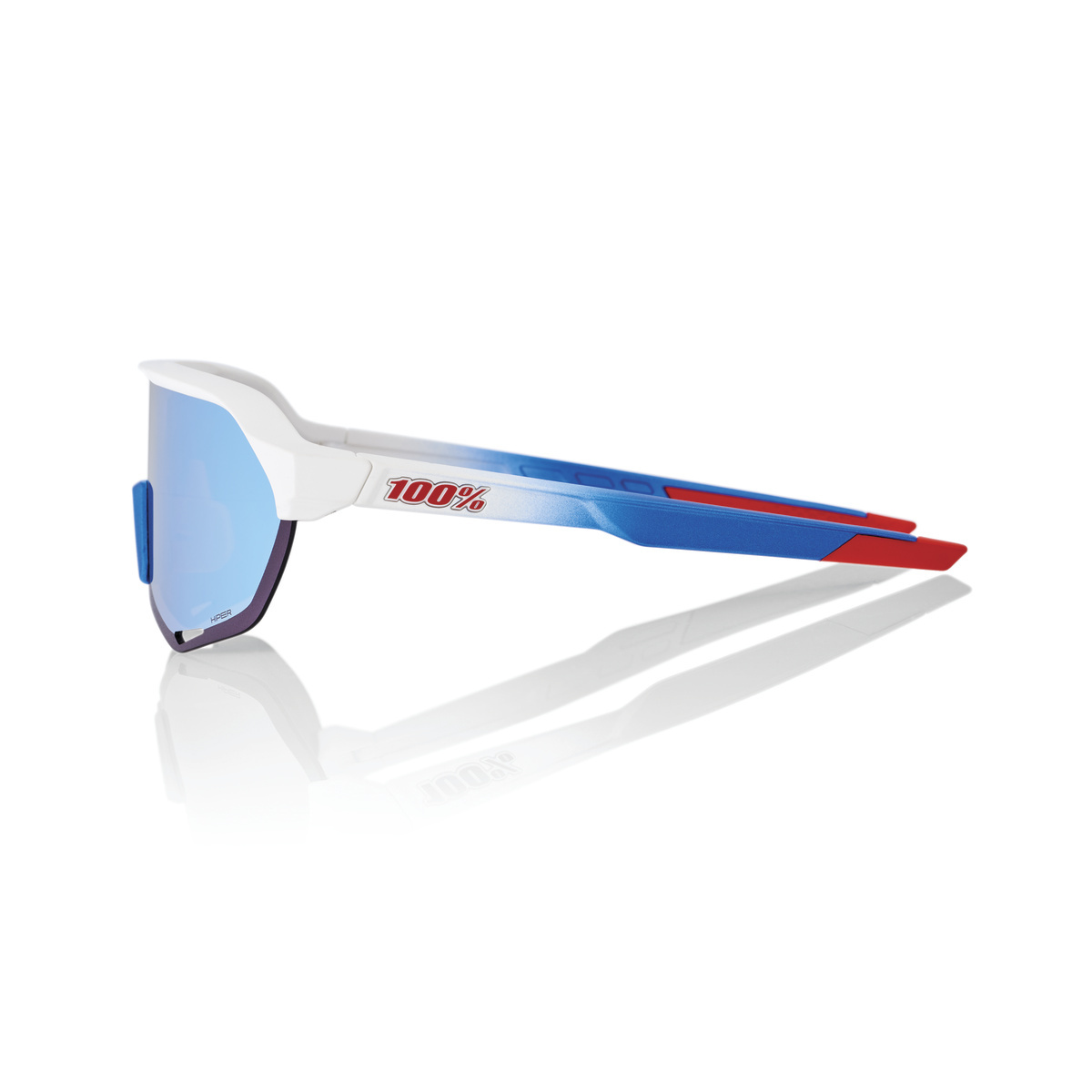 Купить Спортивные очки 100% S2 / TotalEnergies Team Matte White Metallic / HiPER Blue ML Mirror Lens, 60006-00017 7ft.ru в интернет магазине Семь Футов