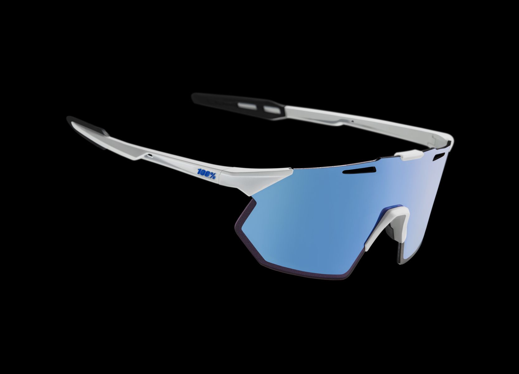 Купить Спортивные очки 100% HYPERCRAFT SQ Soft Tact White - HiPER Blue Mirror Lens, 60001-00004 7ft.ru в интернет магазине Семь Футов