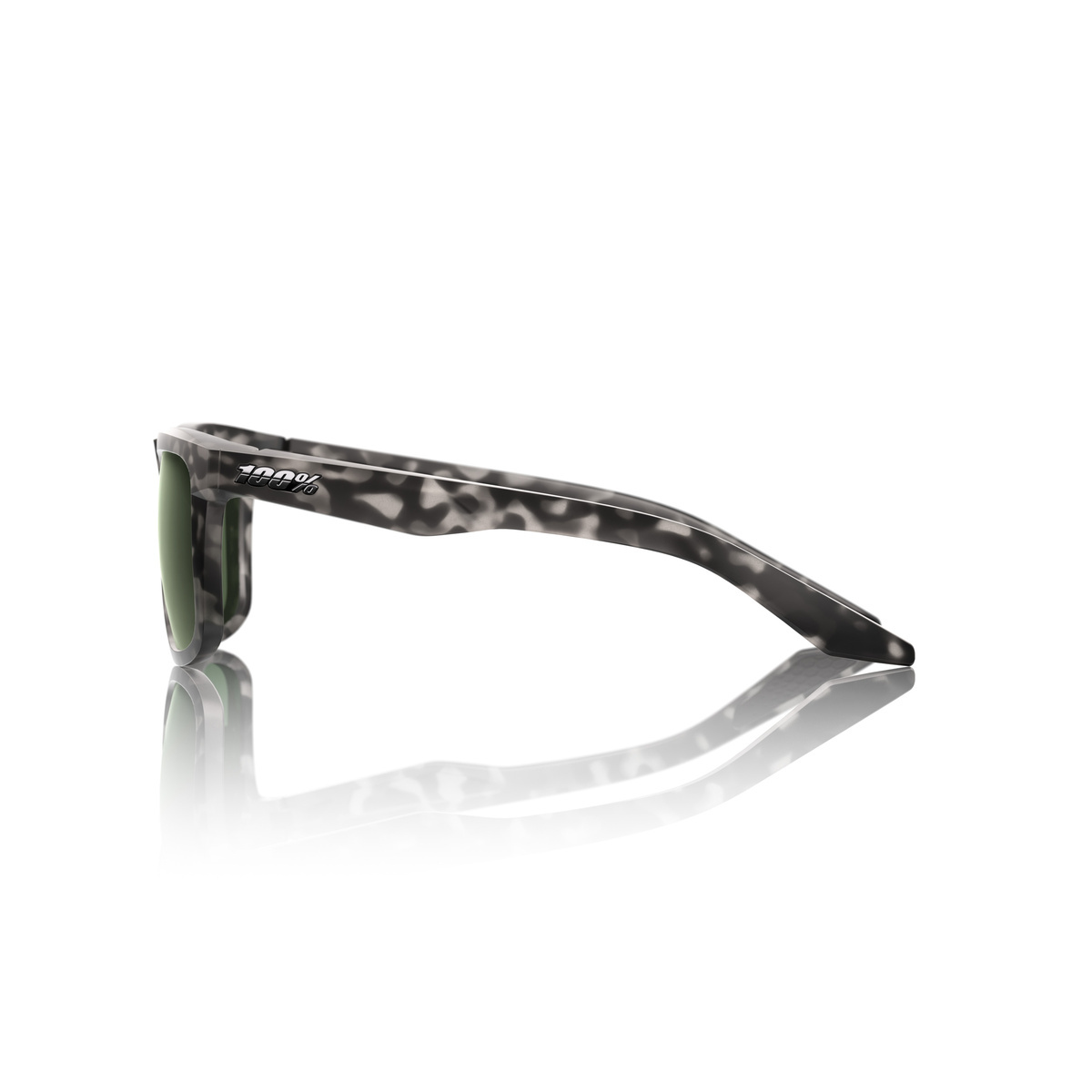 Купить Спортивные очки 100% BLAKE Matte Black Havana - Grey-Green Lens, 60028-00027 7ft.ru в интернет магазине Семь Футов