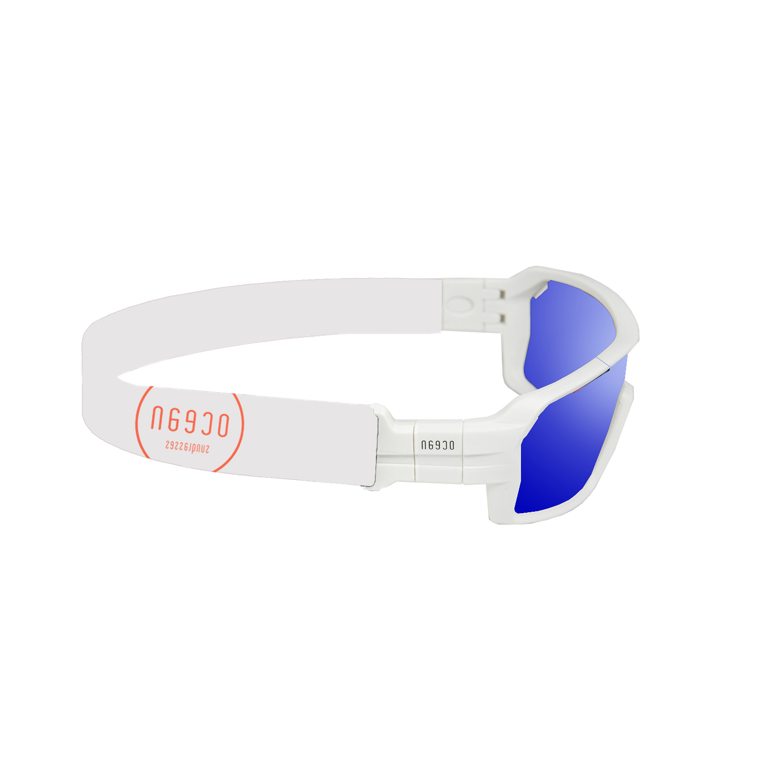 Купить Спортивные очки с диоптриями OCEAN Chameleon Matt White / Revo Blue Polarized lenses, rx-687/3701.2 7ft.ru в интернет магазине Семь Футов