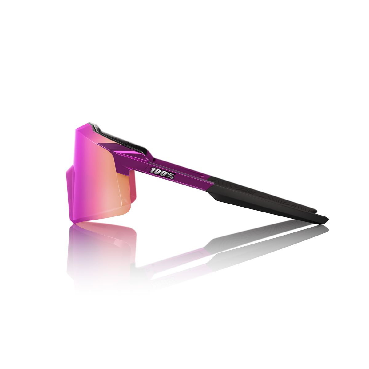 Купить Спортивные очки 100% AEROCRAFT Gloss Purple Chrome - Purple Mirror Lens, 60032-00014 7ft.ru в интернет магазине Семь Футов
