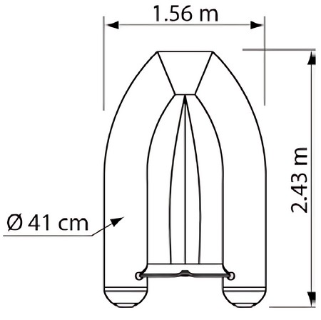 Купить Яхт-тендер из ПВХ Plastimo Yacht Pri240V 66088 6,5л.с. 2,5м 460кг с жестким корпусом из полиэстера темно-серый 7ft.ru в интернет магазине Семь Футов