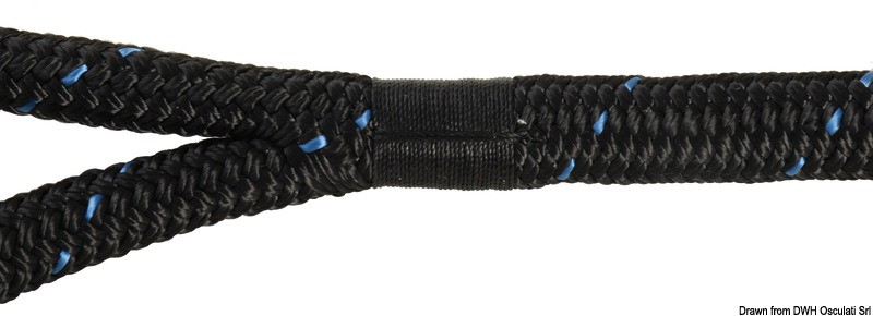 Купить Швартовый конец MARLOW - Blue Ocean чёрный 6 м диаметр 12 мм, Osculati 06.466.12 7ft.ru в интернет магазине Семь Футов
