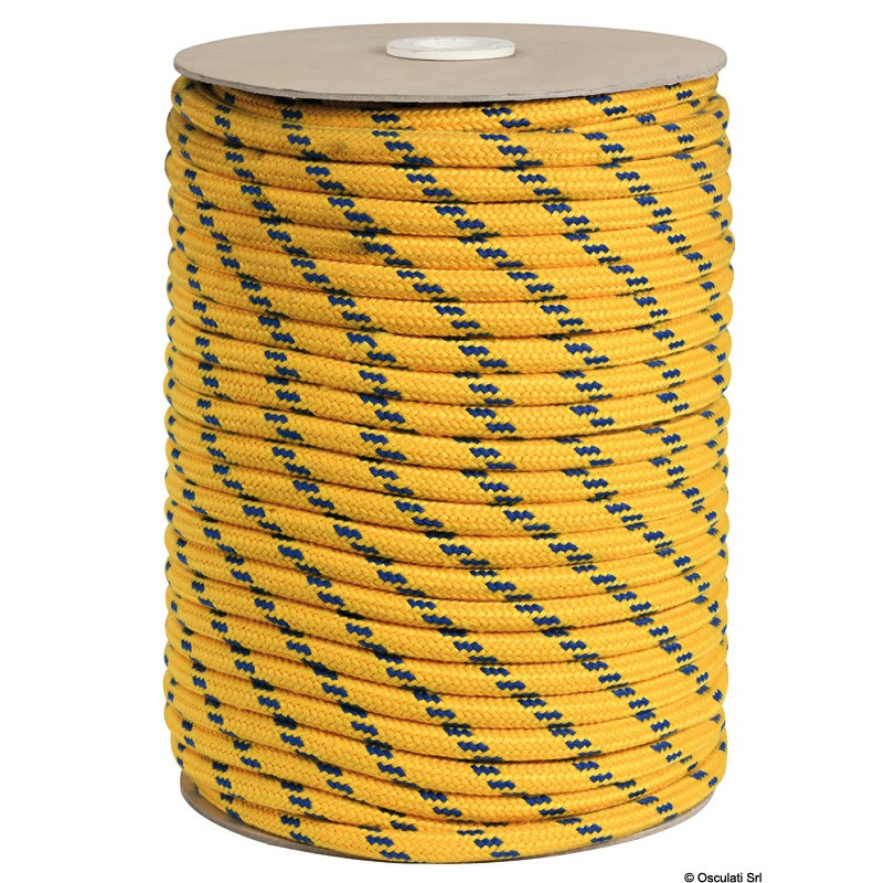 Купить Шкотовый трос из полиэфира жёлтый 200 м диаметр 6 мм, Osculati 06.437.06GI 7ft.ru в интернет магазине Семь Футов