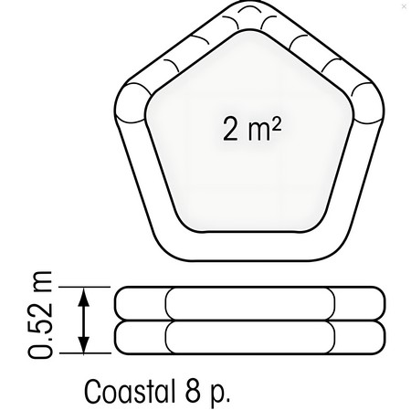 Купить Спасательный плот Plastimo Coastal ISO 52376 в сумке на 8 человек 760х460х280мм 7ft.ru в интернет магазине Семь Футов